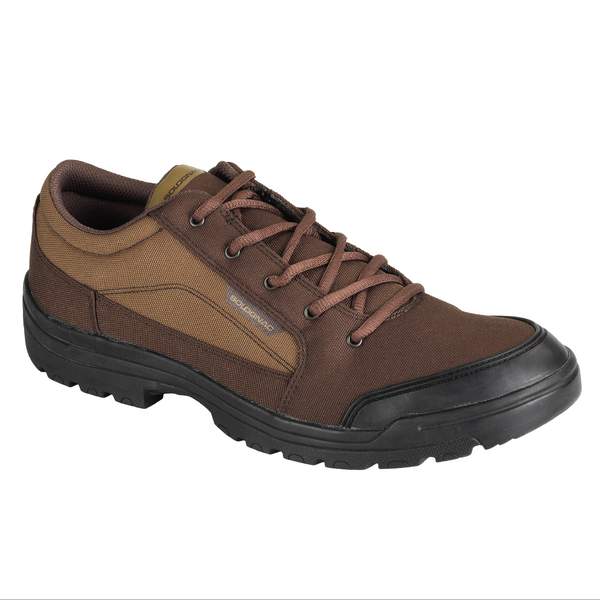 Ботинки для охоты легкие низкие мужские коричневые 100 Solognac