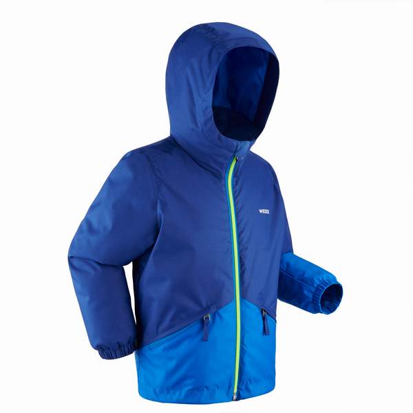 Куртка горнолыжная водонепроницаемая теплая детская синяя 100 Wedze