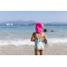 Кепка для плавания солнцезащитная детская розовая Nabaiji