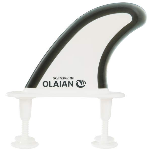 Плавник для серфбордов с мягкой кромкой бело-черный 100 Olaian