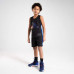 Безрукавка баскетбольная детская черно-синяя с принтом T500 BE THE BEST PLAYER Tarmak