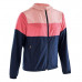 Куртка дышащая для девочек темно-сине-розовая Domyos